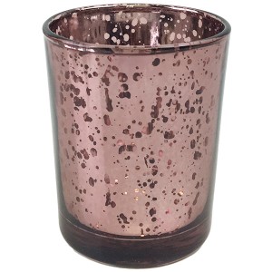 Just Artifacts Speckled Marsala Mercury Votive Candle Holder (1pcs, 2.75"H, Speckled Marsala) - Home and Wedding Mercury Glass Candle Holders by Just Artifacts   